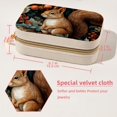 thumbnail image 5 of Squirrel Velvet Portable Necklace Organizer with Removable Compartment - Display Case, Earring Organizer, and Necklace Holder - Gift, 5 of 7