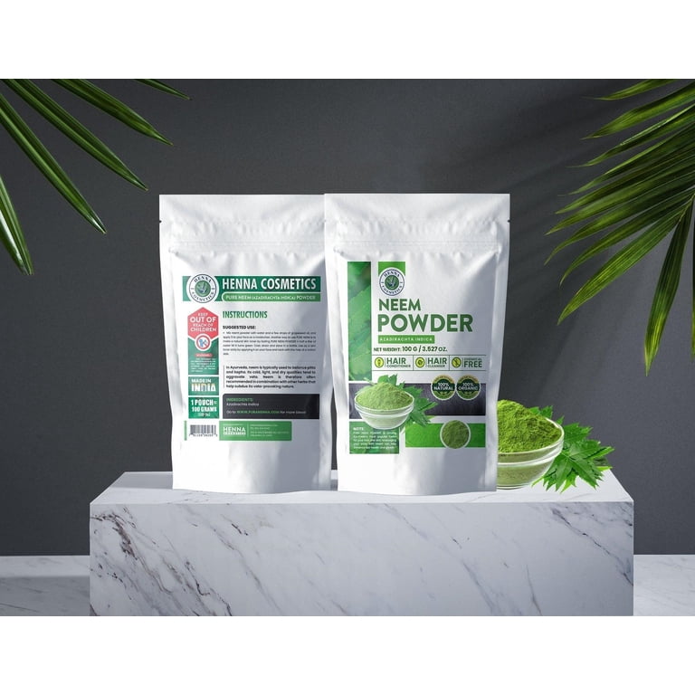 Poudre De Neem Pure Dr Wakde's - Azadirachta Indica, Brute Et Séchée, Origine Royaume-Uni, Neuf
