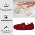 thumbnail image 4 of LongBay Women's Fuzzy Memory Foam Slippers Warm Cozy Shearling House Slippers for Ladies Supportive Slip on Indoor Home Shoes, 4 of 7