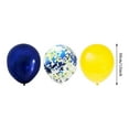 thumbnail image 3 of Vibrant Party Balloons Set 50 Pack of Blue Yellow And Confetti Latex Balloons For Birthdays And Celebrations, 3 of 7