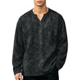 thumbnail image 3 of Awdenio Men T Shirts Oversized T Shirts for Men Women Vintage V Neck Drop Shoulder Tee Tops, 3 of 10