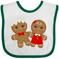 thumbnail image 3 of Inktastic Gingerbread Couple Boys or Girls Baby Bib, 3 of 4