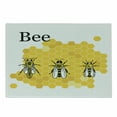 thumbnail image 1 of Queen Bee Cutting Board, Computer Graphical Educational Drawing of Queen Drone and Worker, Decorative Tempered Glass Cutting and Serving Board, in 3 Sizes, by Ambesonne, 1 of 2