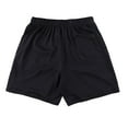 thumbnail image 3 of Gbsyewxs Shorts Men Elastic Waist Solid Color Drawstring Breathable Athletic Summer Shorts For Men Black, 3 of 3