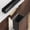 Black, variant on Snugly Fit 18" Length Cabinet Door Protector, Flexible Slip-On Plastic Edge Guard, Thin Transparent Edge Protectors to Prevent Wear, Chipping, Discoloration, Cabinet Bumpers, 3/4" Thick, 2 PCS