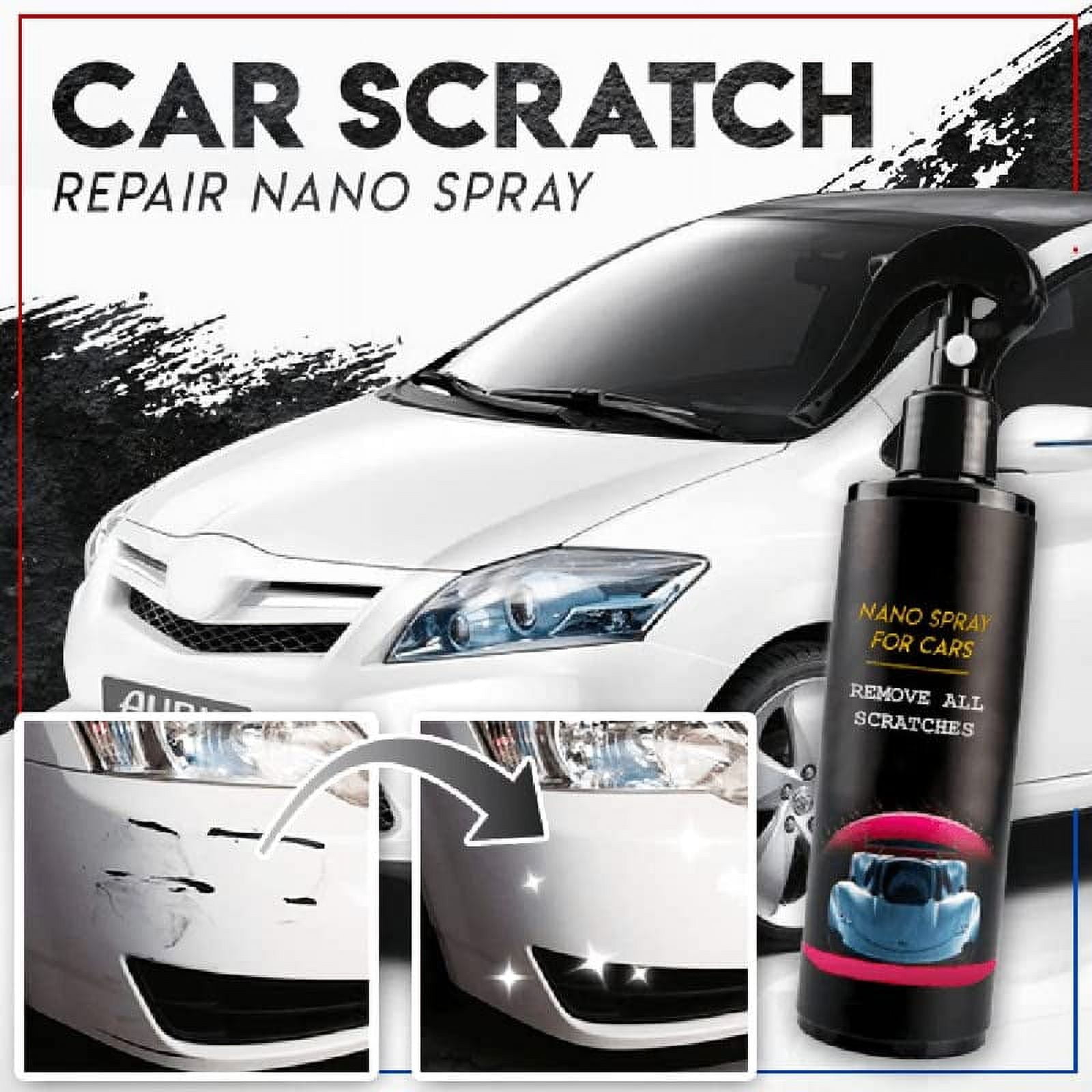 NINFE Car Scratch Repair Kit, Body Composite Car Scratch Remover, Car  Scratch Repair Nano Spray, Car Scratch Repair Quick and Easy (Color : 2pcs)