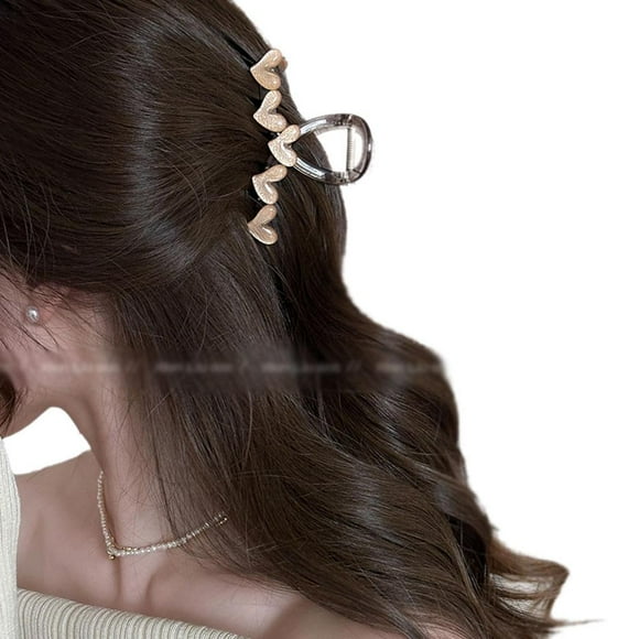 Sweet Translucence Heart Hair Claw Girls Elegant Love Hair Claw Elegant Love Hair Hairpin Clip Headband Accessories Hair Claw G1O9