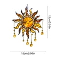 thumbnail image 3 of MMJ Sunflower Acrylic Suncatcher Hanging Pendant for Window Garden Wall Home Decor Gift 5.9x5.9in, 3 of 6