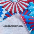 thumbnail image 2 of Newbridge Red White and Blue USA Pinwheel 60 x 102 inch Rectangle Vinyl Tablecloth with Flannel Backing, 2 of 5