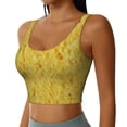 thumbnail image 2 of Fotbe nachos cracker Pattern Womens' Sports Bra Longline Wirefree Padded with Medium Support Sports Moisture-Wicking Workou Vest,Tank Top-X-Large, 2 of 8