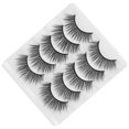 thumbnail image 3 of Paquete de 5 pares de pestañas postizas 6D, hechas a mano, largas, reutilizables, de fibra, GL701, 3 of 14