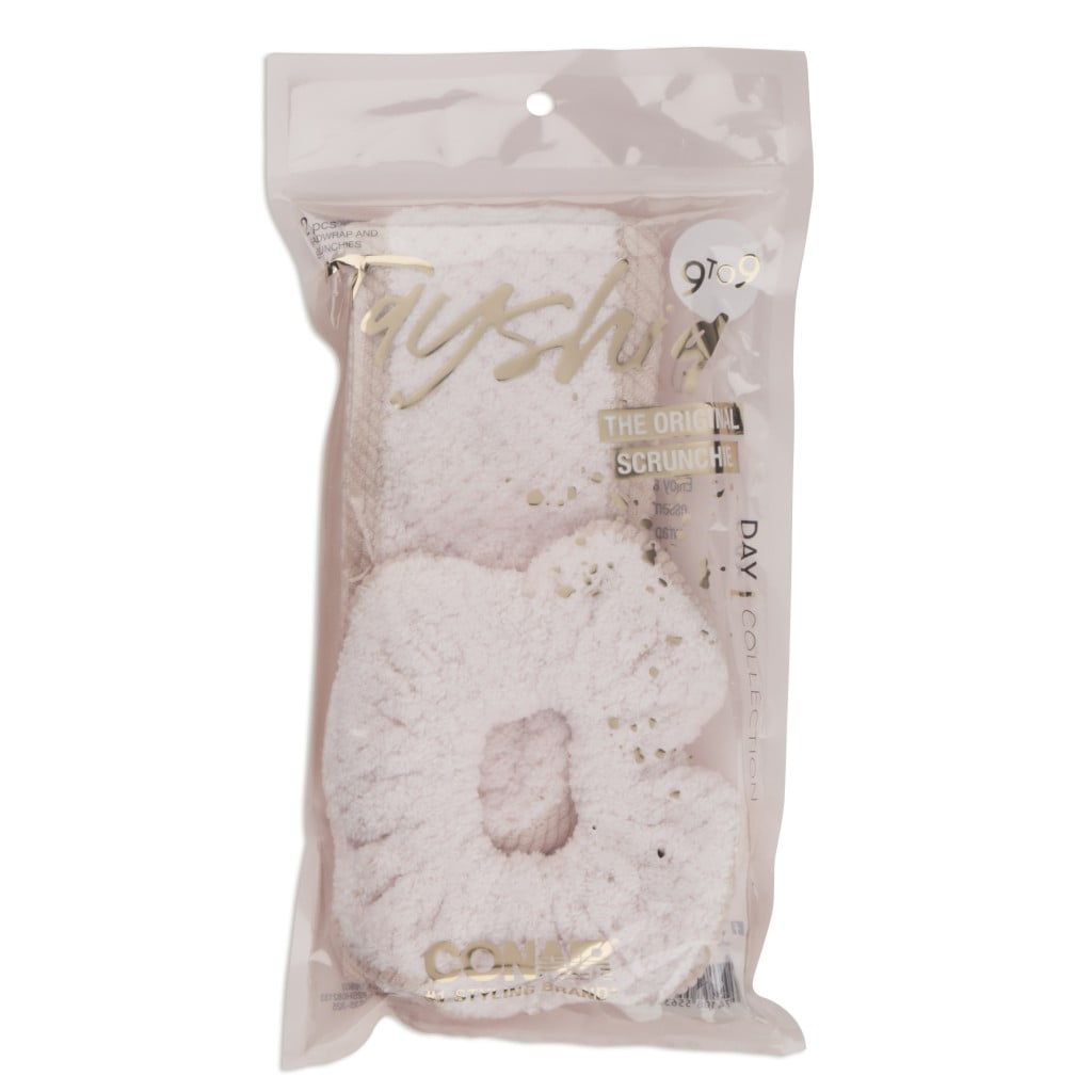Tayshia by Conair at Home Spa Headwrap and Matching Scrunchie, 2ct