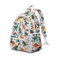 thumbnail image 2 of Cute Dinosaur Pattern Backpack for School,Cute School Bag,Schoolbag with Adjustable Shoulder Straps & Padded Back,13.4"x11"x4.7", 2 of 6