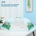 thumbnail image 3 of HAOAN Food Covers Encrypted Mesh Plate Serving Tents, Fine Net Screen Umbrella for Outdoors, Parties, Picnics, BBQs, Reusable and Collapsible, 3 of 5
