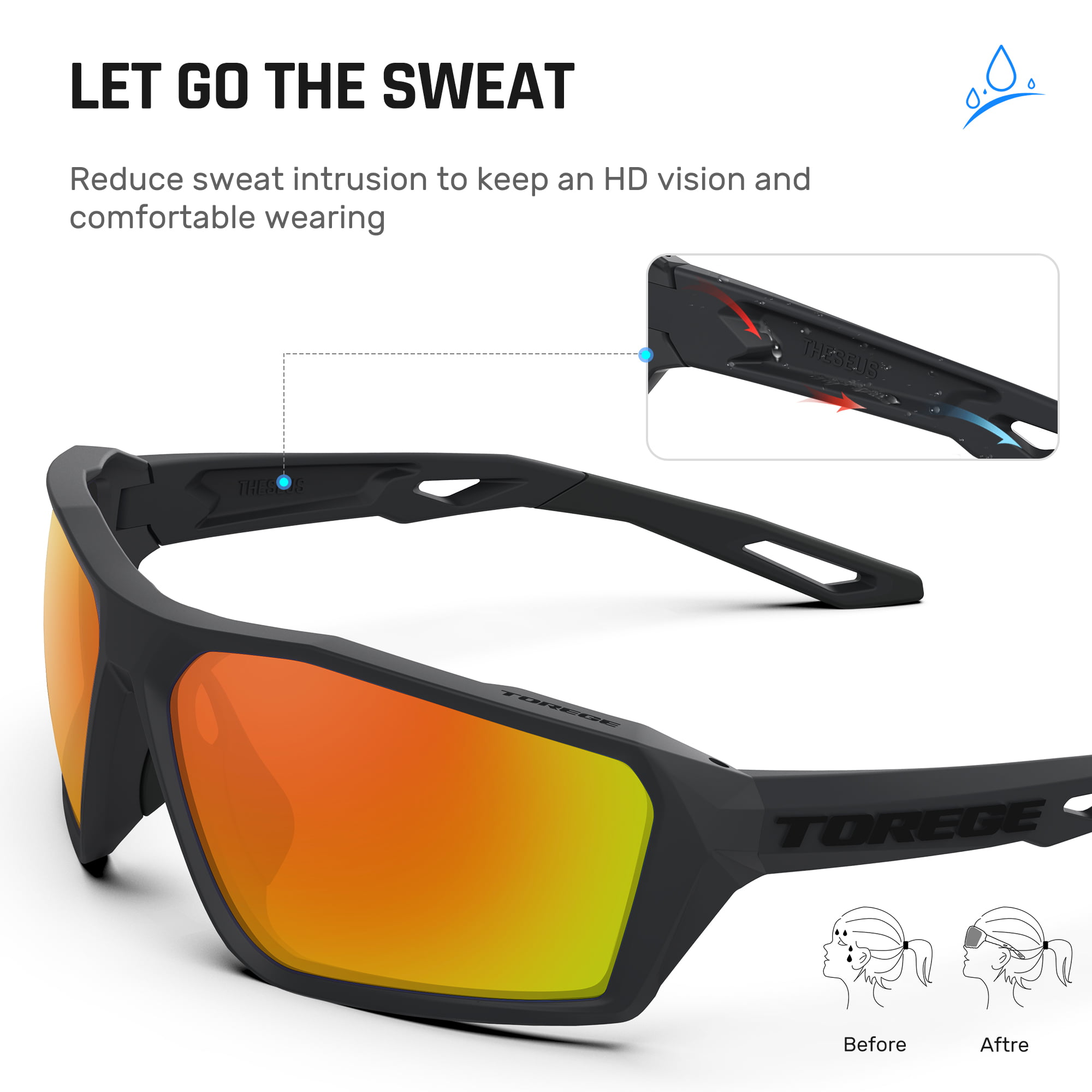 TOREGE Polarized Sport Sunglasses Unboxing & Review for Running 