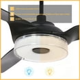 thumbnail image 3 of 52-inch Indoor/Outdoor Smart Ceiling Fan Dimmable LED Light Kit Control by Smart Voice Devices in Patio, 3 of 9