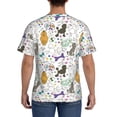 thumbnail image 2 of Naloa Colorful Poodle Dog Men's T-Shirt Sport T-shirt Men's Basic Tee Casual Men's Shirt, Round Neck, Short Sleeves - Small, 2 of 5