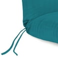 thumbnail image 6 of Jordan Manufacturing Sunbrella 74" x 22" Spectrum Peacock Teal Solid Rectangular Outdoor Chaise Lounge Cushion with Ties and Hanger Loop, 6 of 10