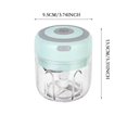 thumbnail image 2 of Estbridge Electric Mini Garlic Chopper Portable Food Processor Vegetable Chopper Onion Mincer Cordless Meat Grinder With USB Charging For Vegetable Pepper Onion Baby Food Seasoning Nut, 2 of 3