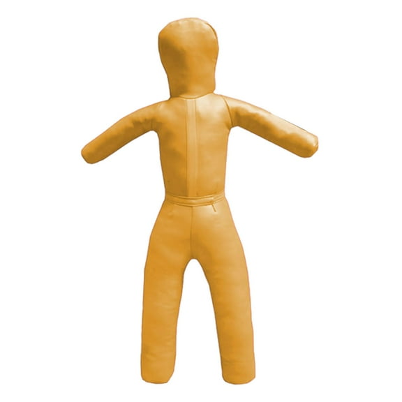 Kuntesetty Grappling Dummy Unfilled Exercise Portable Multiuse Training Prop PU Leather Yellow