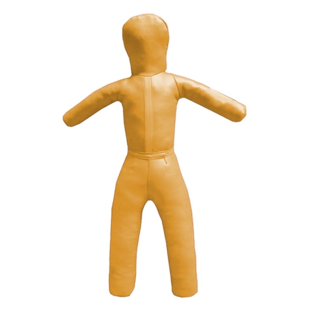 Maniquí de lucha, maniquí de boxeo sin relleno, fácil de transportar, accesorio de entrenamiento de kickboxing, multifunción, 110 cm de , cuero de Amarillo