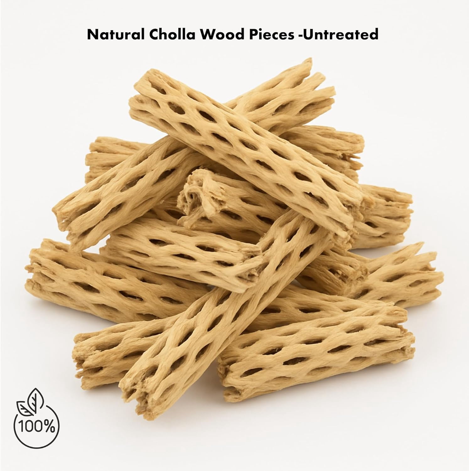 Koyal Wholesale Cholla Wood Aquarium Branches 2lb Bag Airplants Reptile Perch Decor