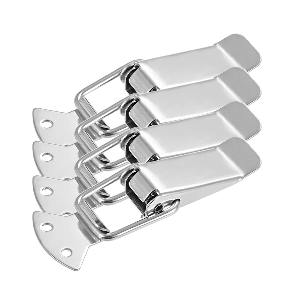 201 Stainless Steel Spring Loaded Toggle Latch Catch Clamp Hasps 110mm