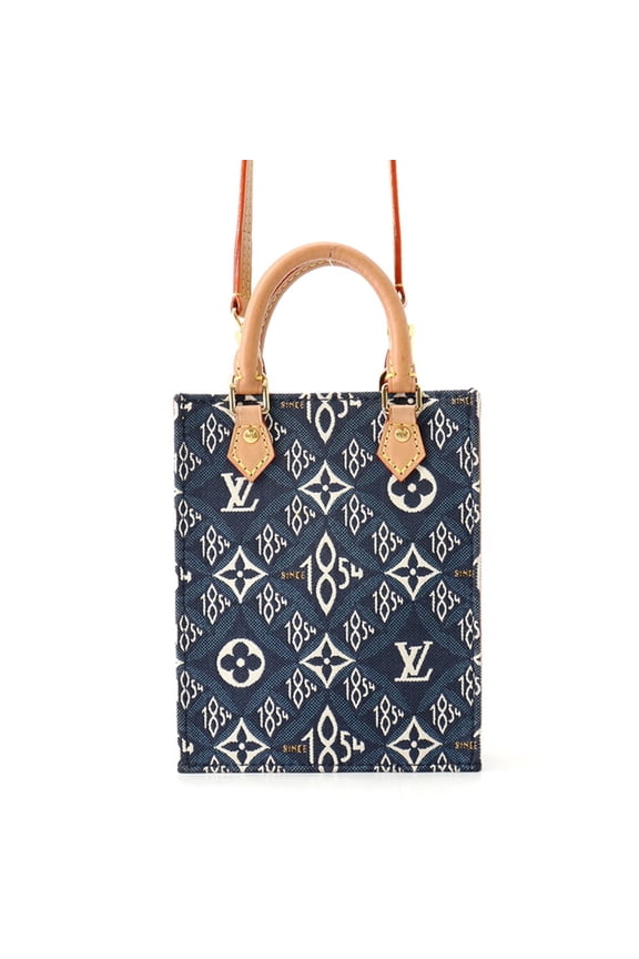 Pre-Owned Louis Vuitton handbag, Monogram Jacquard, Since 1854, Petite Sac Plat M80288, 2-way...
