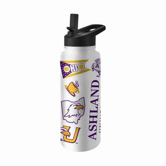 Logo Brands 466-S34QB-63 Ashland University 34 oz Native Quencher Bottle