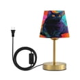 thumbnail image 2 of Adjustable 3-Color Light Desk Light Vintage Bronze Table Lamp For Bedroom Office Living Room Vibrant Black Cat, 2 of 9