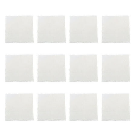 

HEMOTON 12 Pcs Polyester Square Towels Shower Towels Absorbent Face Towels (White)