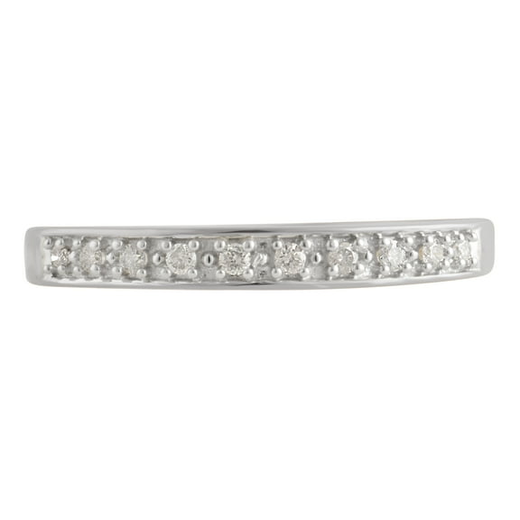 1/10 Carat T.W Diamond Sterling Silver Wedding Band.