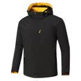 thumbnail image 7 of FENGYOU Mens Outdoor Windproof Waterproof Jacket Lightweight Breathable Hooded Shell Coat for Spring Autumn Hiking Travel Yellow 3XL, 7 of 7