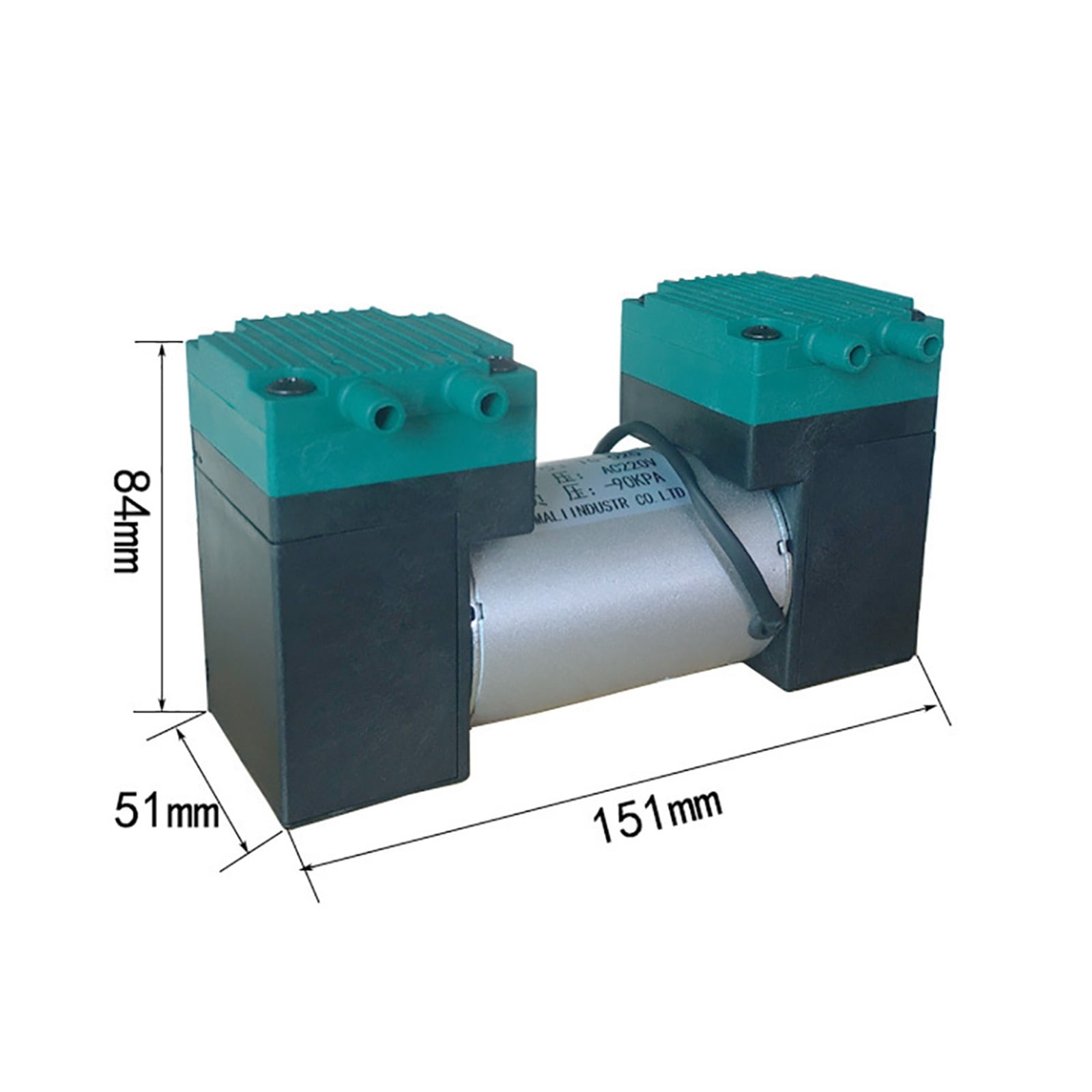 Micro Vacuum Pump Electric Pump Silent Small Air Pump Double Heads Diaphragm Pump 20L/MIN SY-020