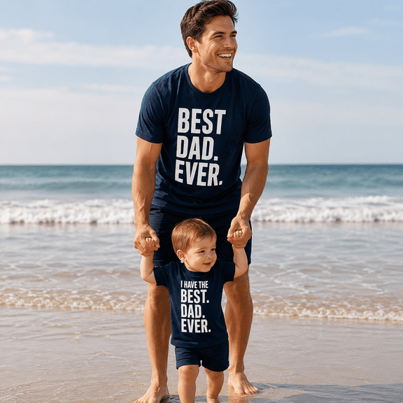 Best Dad Ever Matching Shirts, Dad and Kid Matching Outfit, Father's Day Gift for Dad, Daddy and Me Shirt, Family Matching Tee