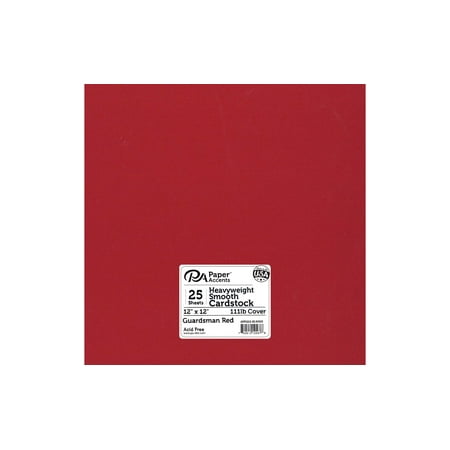 UPC: 0740512125678 | Paper Accents Cardstock 12 x 12  Heavyweight Smooth 111lb 25pc Guardsman Red