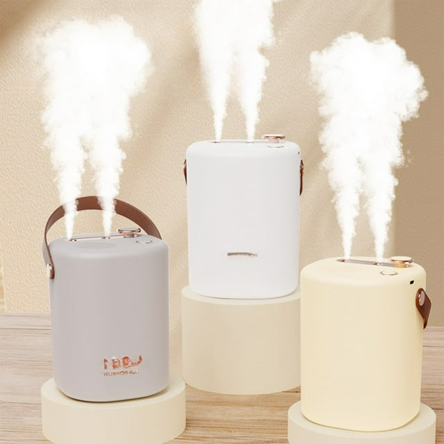 Fiudx Humidificador Portátil, Difusor de Aroma Silencioso, Efecto de Llama Silencioso, Apagado Automático de Seguridad, Alimentación Por Usb, Ideal para Yoga En Casa o En La Oficina, Ayuda para La Re