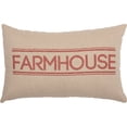 thumbnail image 3 of VHC Brands Sawyer Mill Pillow Bedding Accessory, 14x22, Farmhouse Red, 3 of 5