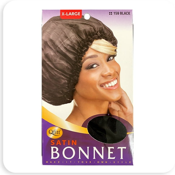 M&M 159 Satin Bonnet X-Large Black