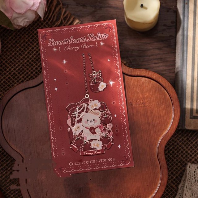 Cute Cat Rabbit Bear Metal Bookmark Portable Reading Marker Book Clip Pendant Student Hollow Bookmarks School Supplies
