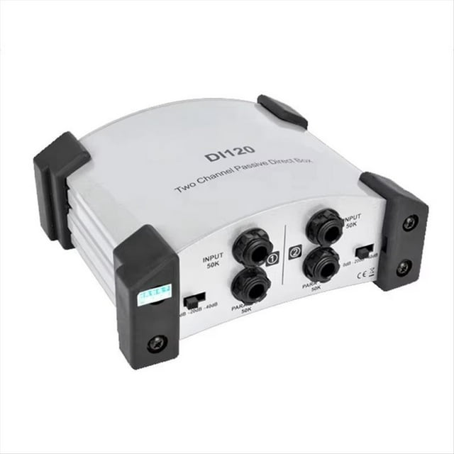 DI-120 DI Direct Box Two-Channel Passive Direct Box for Keyboard,Acoustic and Electric Guitar