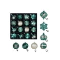 thumbnail image 2 of Christmas Ornament Gift Set, 24-Piece Painted Assorted Shape Tree Decorations, Green, for Trees, Wreaths and Garlands, 2 of 6