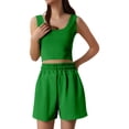thumbnail image 5 of Womens Short Sets Two Piece Set Sleeveless Tank Tops & Shorts Summer Outfits Travel Outfits for Women, 5 of 5