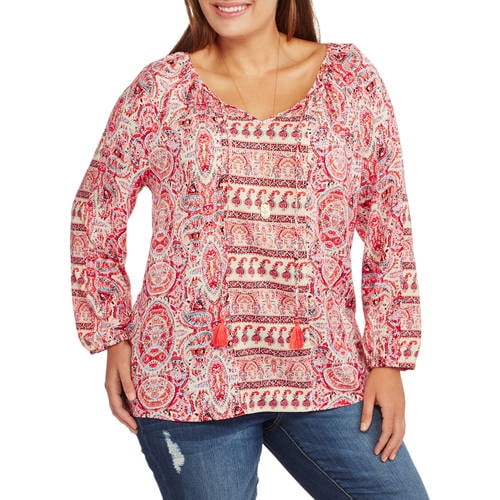 faded glory peasant top