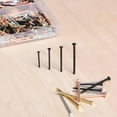 thumbnail image 2 of - Nail Assortment Kit, 600 Pcs, 4 Sizes, Assorted Colors Picture Hangers, Small Nails for Hanging Pictures, Finishing Nails for Drywall, Wood, 2 of 4