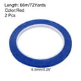 thumbnail image 2 of 2 Rollos de Cinta Eléctrica de Película de Poliester Azul 0.26 Pulgadas x 72 Yards Cinta de Alta Temperatura 6.5mm x 66m, 2 of 6