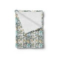 thumbnail image 2 of Car Race Track Soft Flannel Fleece Throw Blanket, Graphic Illustration of Cityscape Divided by Roads Nursery Activity, Cozy Plush for Indoor and Outdoor Use, 70" x 90", Multicolor, by Ambesonne, 2 of 5