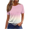 thumbnail image 2 of Women's Casual Printed T-Shirt with Round Neck and Short Sleeves for Everyday Wear, 2 of 4