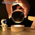 thumbnail image 4 of Solid Wood Circular Crystal Lamp Holder, Led Lamp Holder, Rechargeable Type, 4 of 4