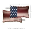 thumbnail image 2 of VHC Brands Patriotic Stars & Stripes Pillow 14x22, Throw Pillow, Fourth of July Decoration, Americana, Independence Day Decor, 2 of 5